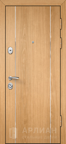 Фото «Теплая уличная дверь Термо цвет внешней отделки светло коричневый№42»